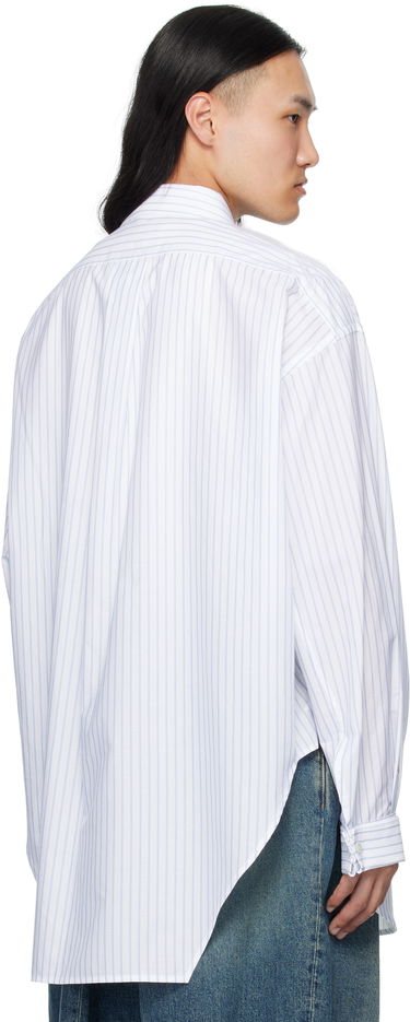 Риза HED MAYNER Hed Mayner Kidassia Striped Collared Shirt Бяло | HMMB60001P-HB049, 2