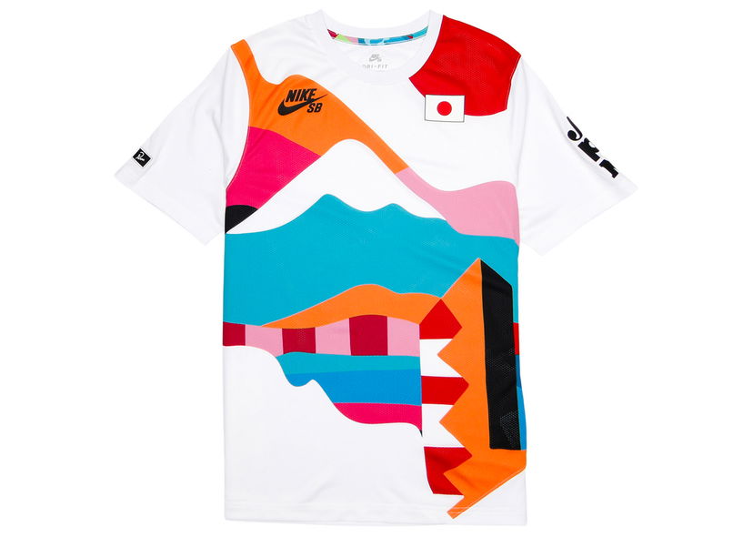 Фланелка Nike SB Parra x Japan Federation Kit Crew Jersey White/Black Многоцветен | CT6051-100