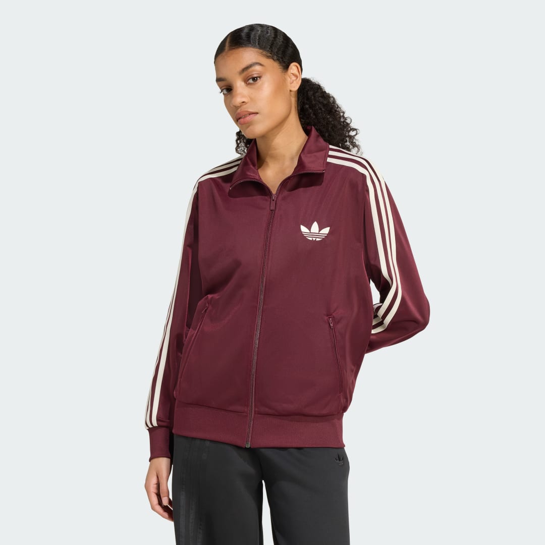Яке adidas Performance Adicolor Classics Firebird Track Top Бургунди | KH1592, 0