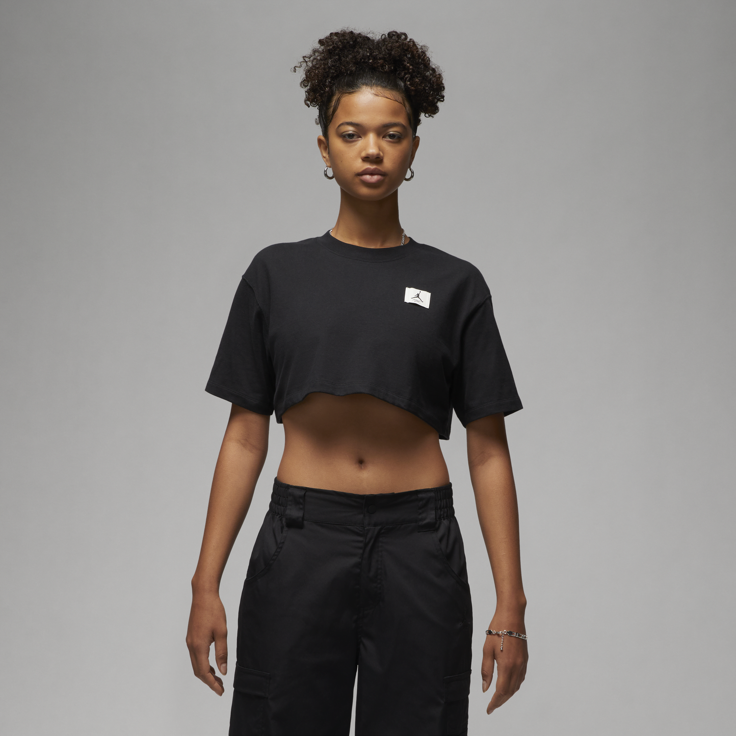 Съкратен топ Jordan Crop Top Черно | DZ3211-010, 0