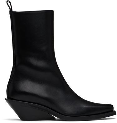 Pокля Ann Demeulemeester Ann Demeulemeester Vesper Leather Boots Черно | 2402-W-A04-LT141-099, 0