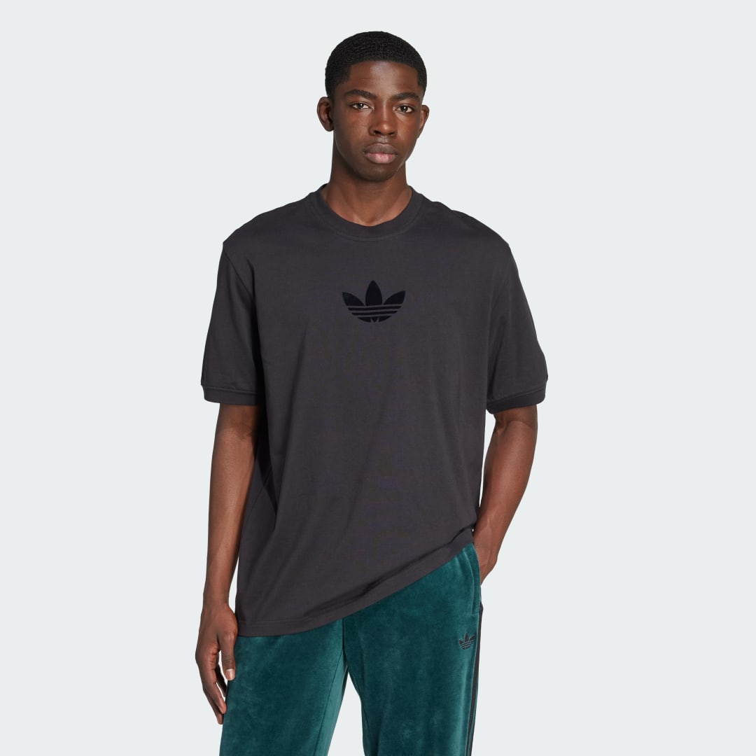 Тениска adidas Performance Adicolor Loose 2000s Cali T-Shirt Черно | JW5913, 0