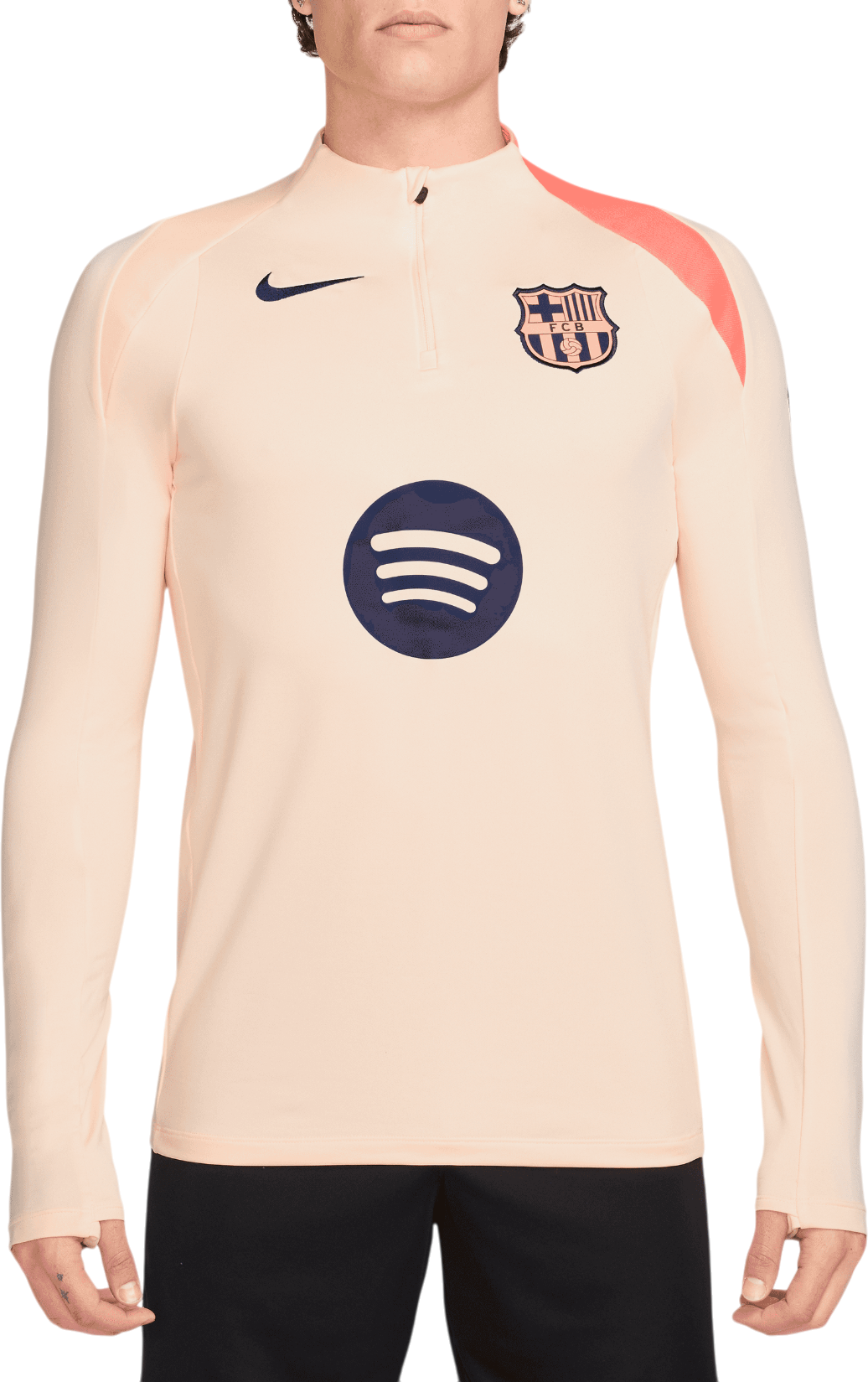 Тениска Nike FC Barcelona Dri-FIT Strike Soccer Knit Drill Top Бежово | hm3350-808, 0