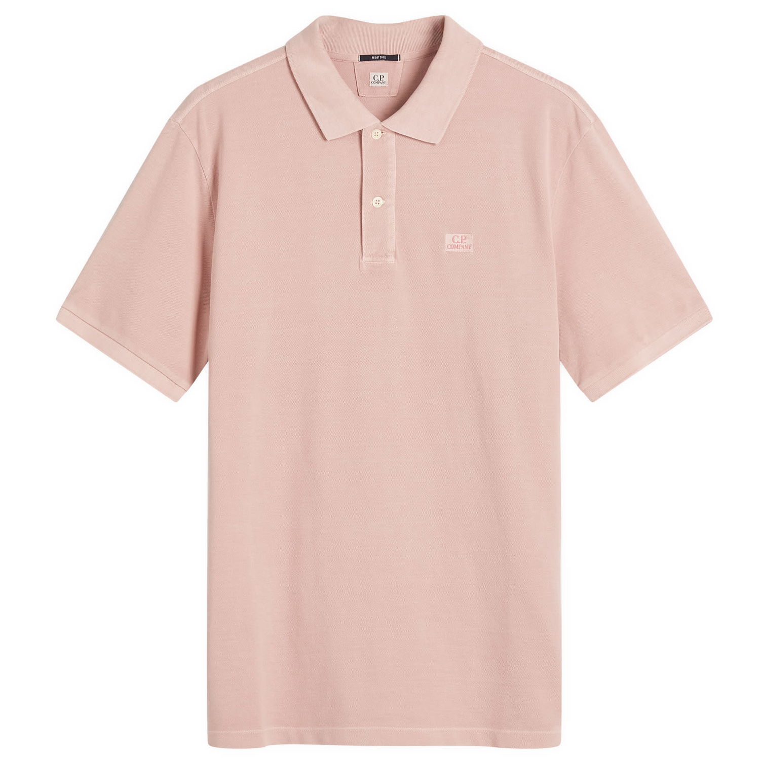 Поло тениска C.P. Company C.P. Company Resist Dye Logo Polo Shirt, Size Large Розово | 18CMPL180A-110300R-PNK, 0