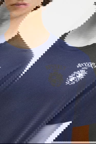 Тениска Sporty & Rich Sporty & Rich Bh Crest Soft T-Shirt Тъмно синьо | TO089626256BL106, 6