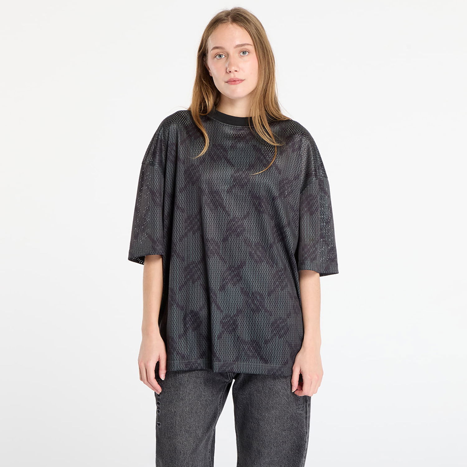 Тениска DAILY PAPER T-shirt Matchstick Mesh Ss T-Shirt Rosin Green Черно | 2521065, 0