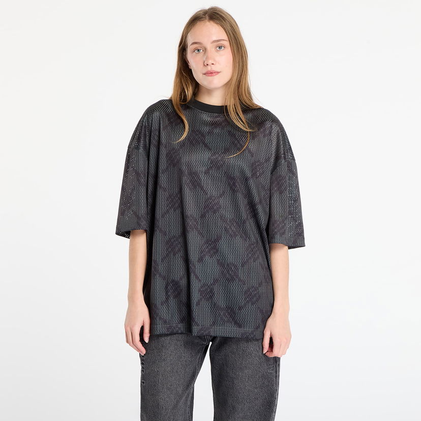 Тениска DAILY PAPER T-shirt Matchstick Mesh Ss T-Shirt Rosin Green Черно | 2521065