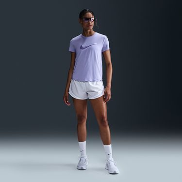 Тениска Nike Dri-FIT One Swoosh Short-Sleeve Running T-Shirt Лилаво | HJ2204-533, 2