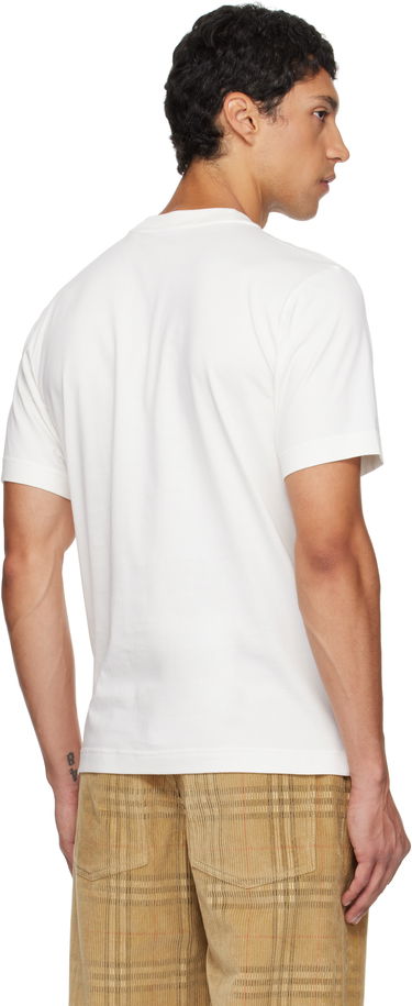 Тениска Burberry Burberry Knight Stamp Cotton T-Shirt Бяло | 8110112, 2
