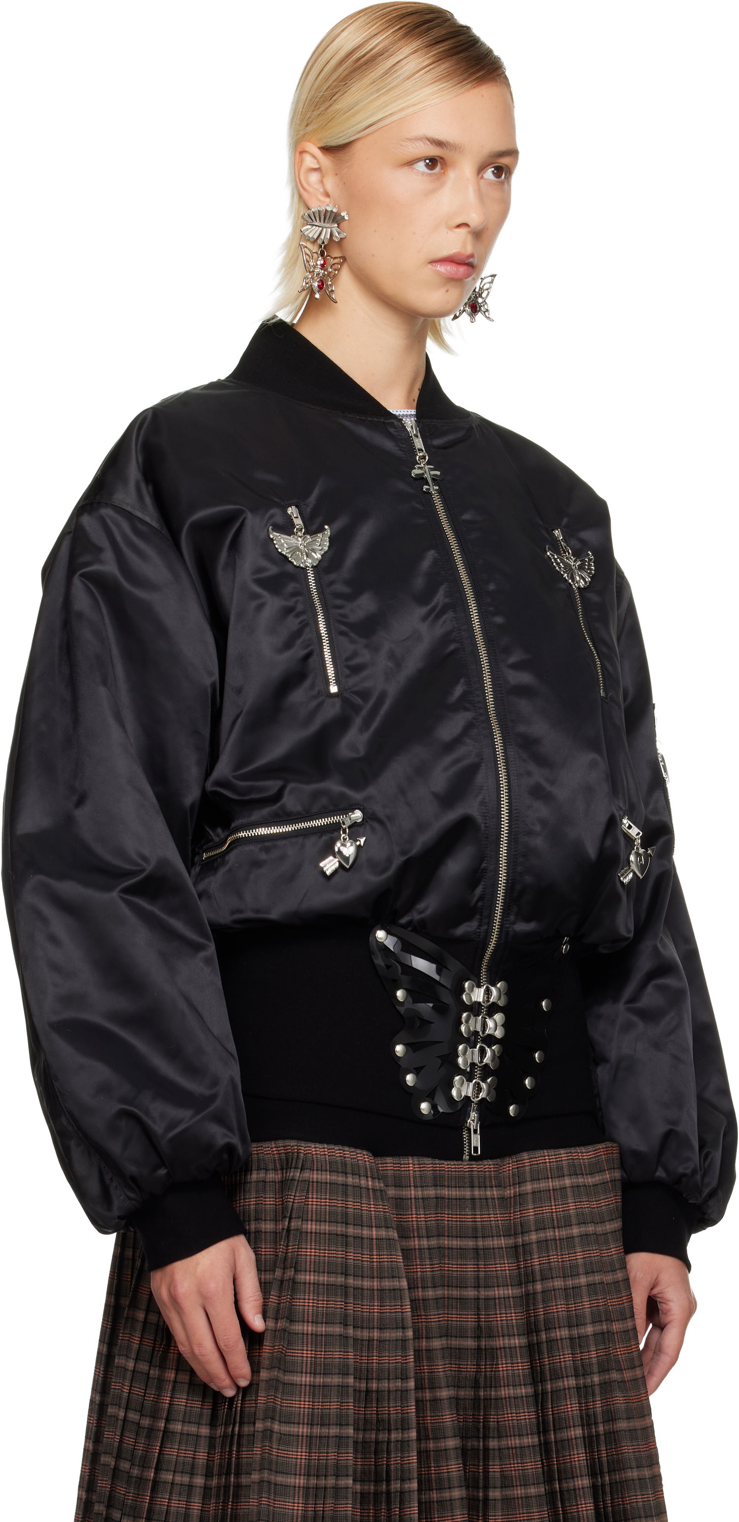 Яке бомбър Chopova Lowena Chopova Lowena Glide Bomber Jacket Черно | 5325, 1