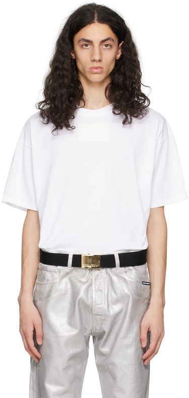 Тениска VETEMENTS VTMNTS Rubber Patch T-Shirt Бяло | VL16TR120W, 0