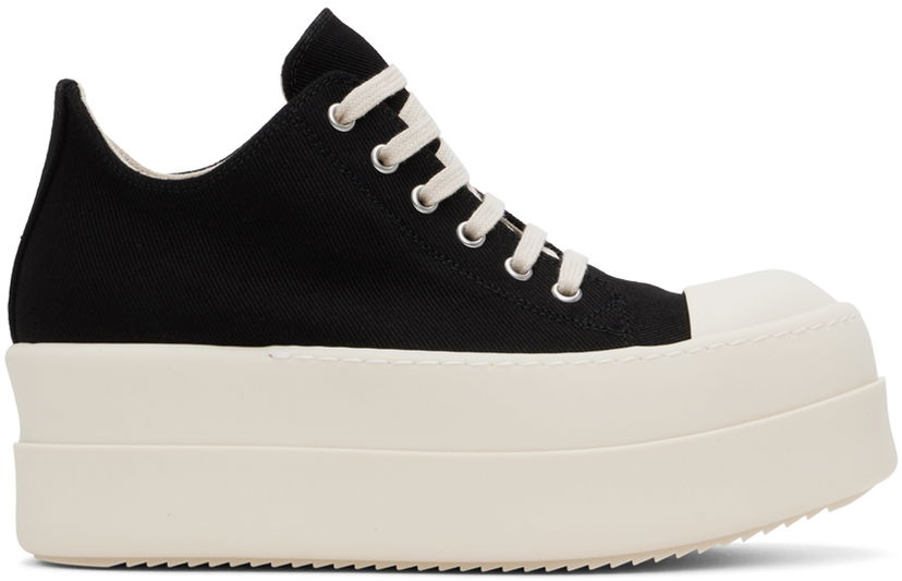 Кецове и обувки Rick Owens DRKSHDW Black Porterville Double Bumper Low Sneaks Sneakers Черно | DS02D2832 DO