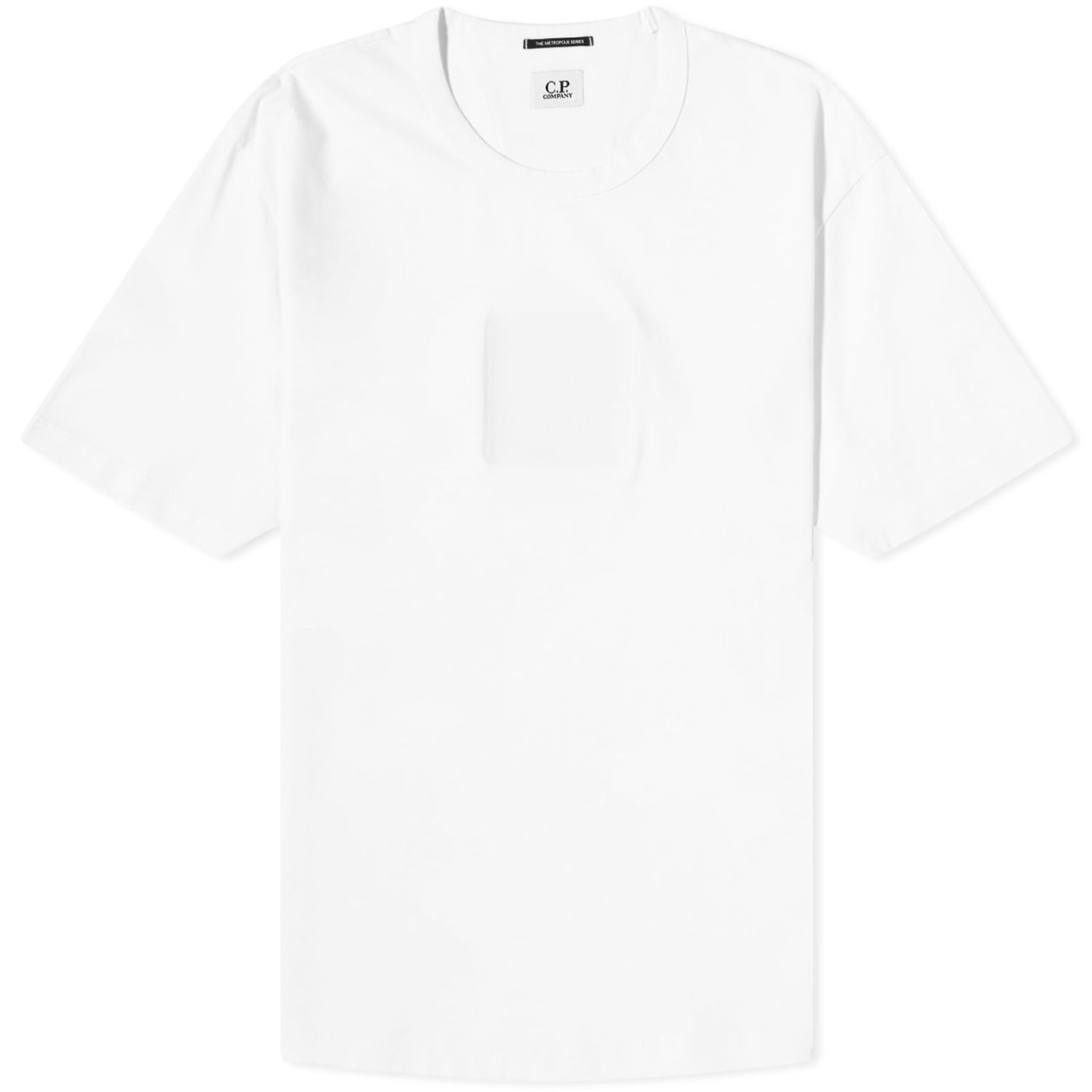 Тениска C.P. Company Mercerized Logo T-Shirt Бяло | 15CLTS197A-006370W-101, 0