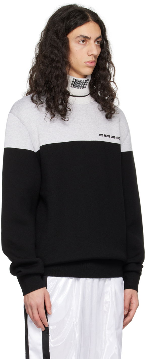 Пуловер VETEMENTS Colorblocked Turtleneck Черно | VL16KN420B, 1