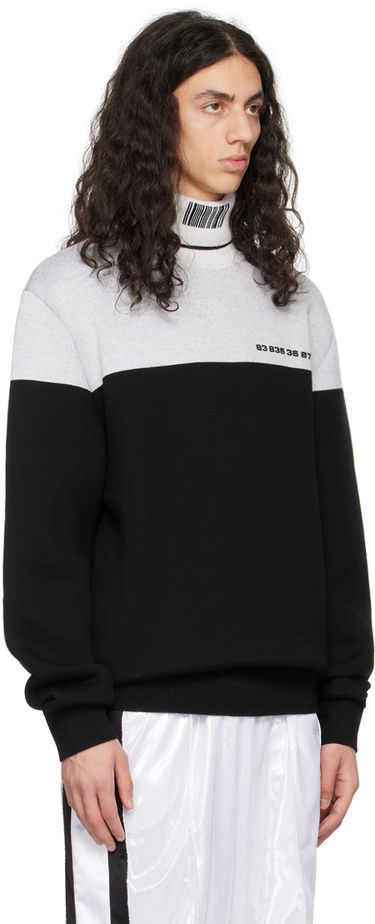 Пуловер VETEMENTS Colorblocked Turtleneck Черно | VL16KN420B, 1