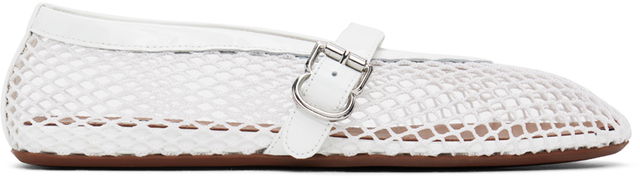 ALAÏA Fishnet Ballerina Flats