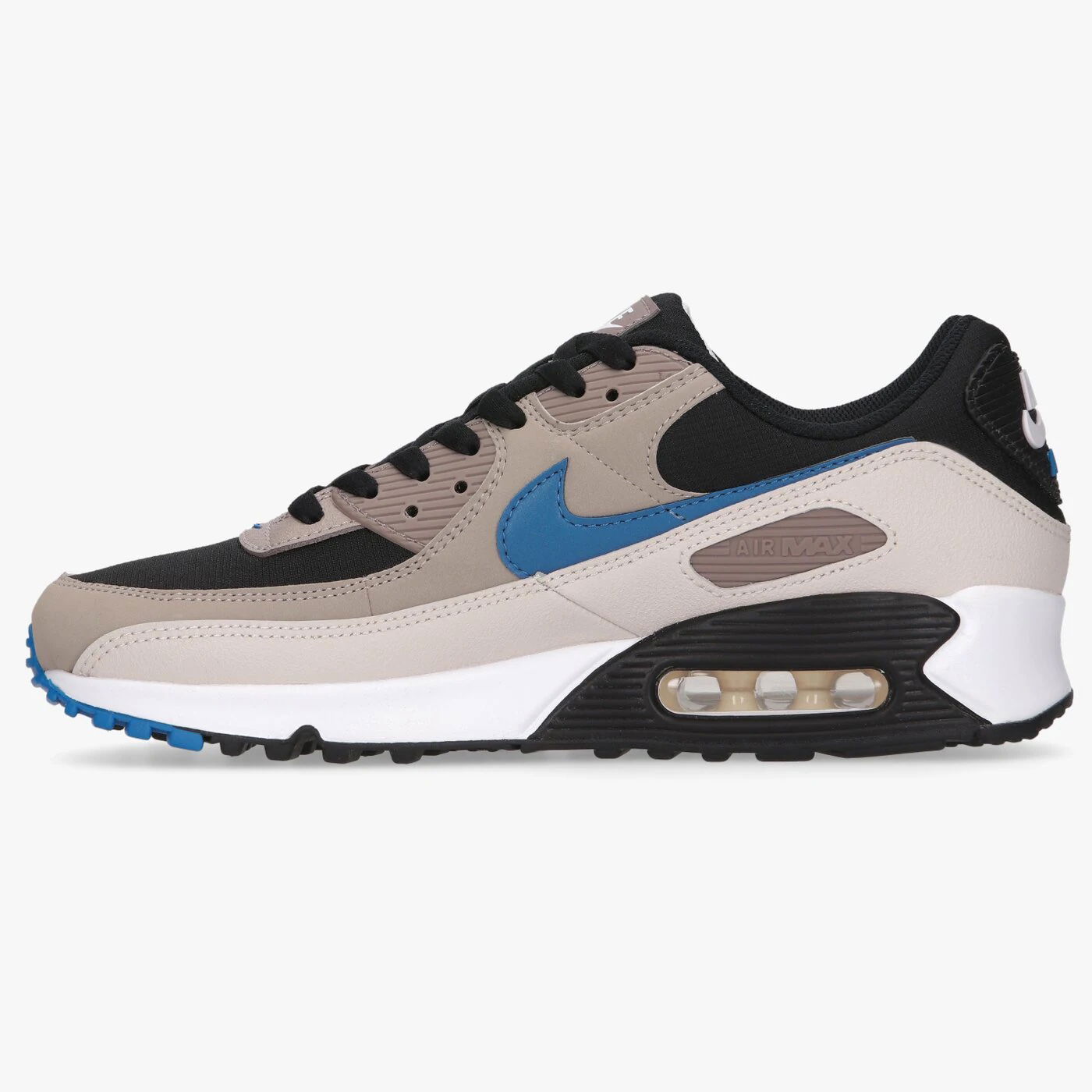 Кецове и обувки Nike Nike Air Max 90, Black/Blue Slate-Taupe Haze-Malt Бежово | DC9388-001, 0