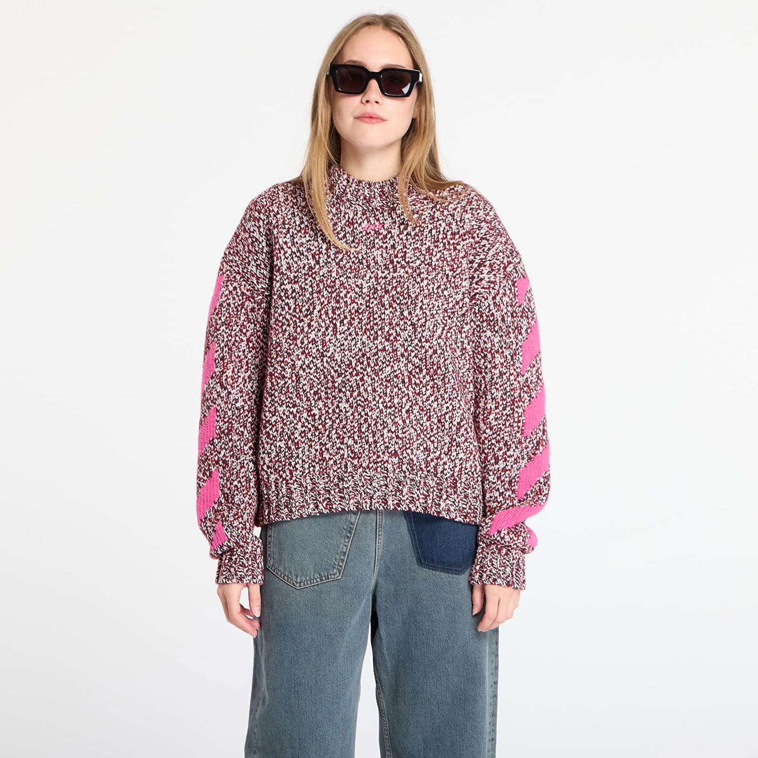 Пуловер Off-White Mouline Arrow Knit Crewneck Многоцветен | OWHE10JF25KNI0012632, 0