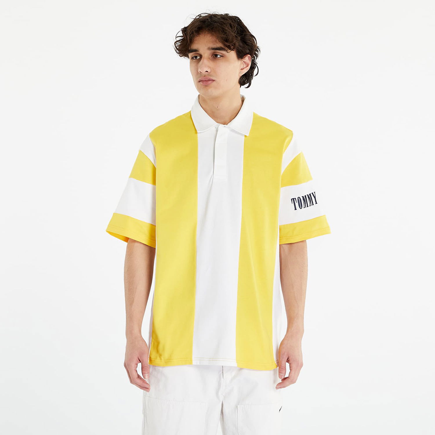 Поло тениска Tommy Hilfiger Oversized Archive Polo Star Fruit Жълто | DM0DM16300 ZGQ, 1