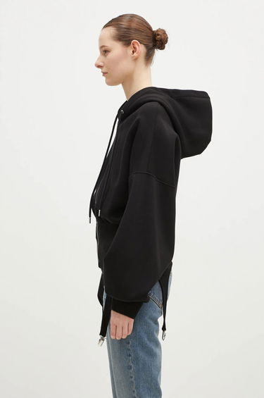 Суитчър Fiorucci Fiorucci Neoprene Suspender Zip-Up Hoodie Черно | W01FMSHO268NE01BK01, 1