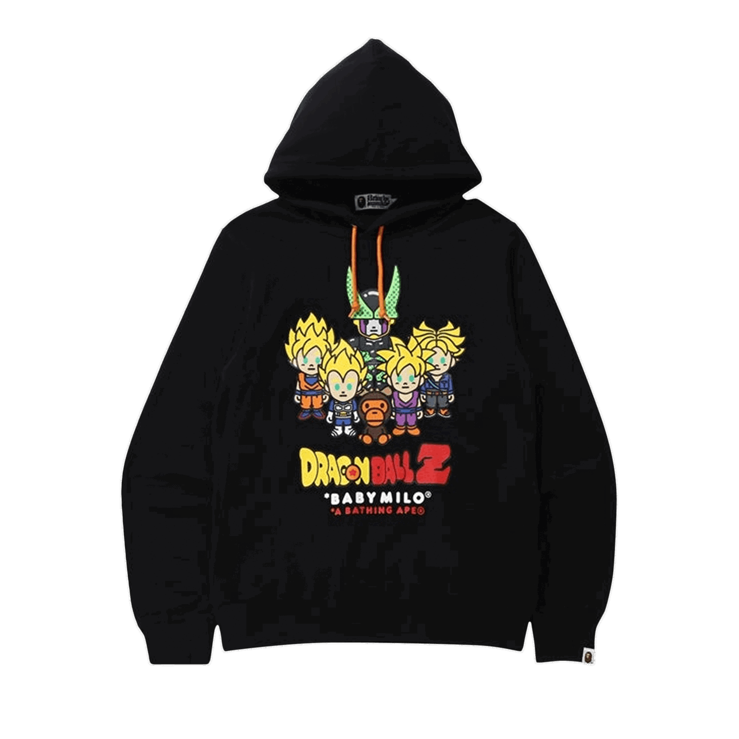 Суитчър BAPE x Dragon Ball Z Baby Milo Super Saiyan & Cell Hoodie Черно | 2G23 114 915 BLACK, 0