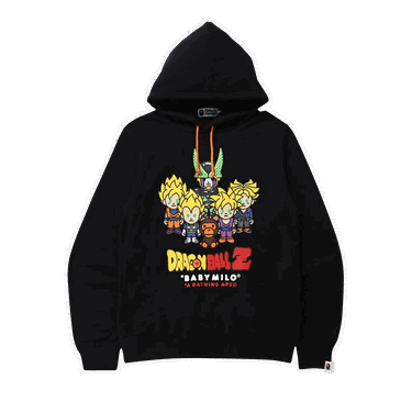 Суитчър BAPE x Dragon Ball Z Baby Milo Super Saiyan & Cell Hoodie Черно | 2G23 114 915 BLACK, 0