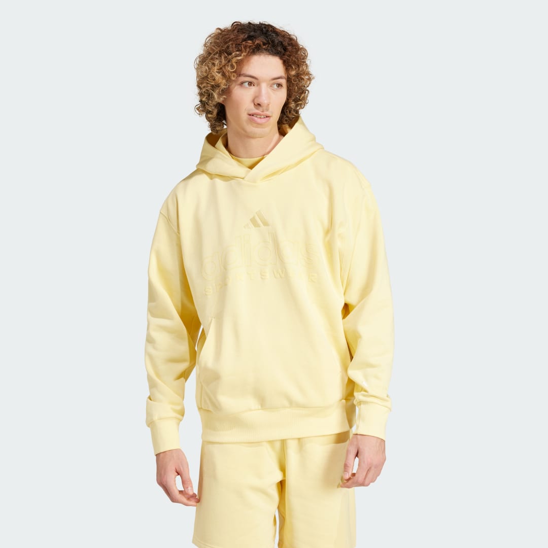 Суитчър adidas Performance ALL SZN Fleece Graphic Hoodie Жълто | IY6599, 0