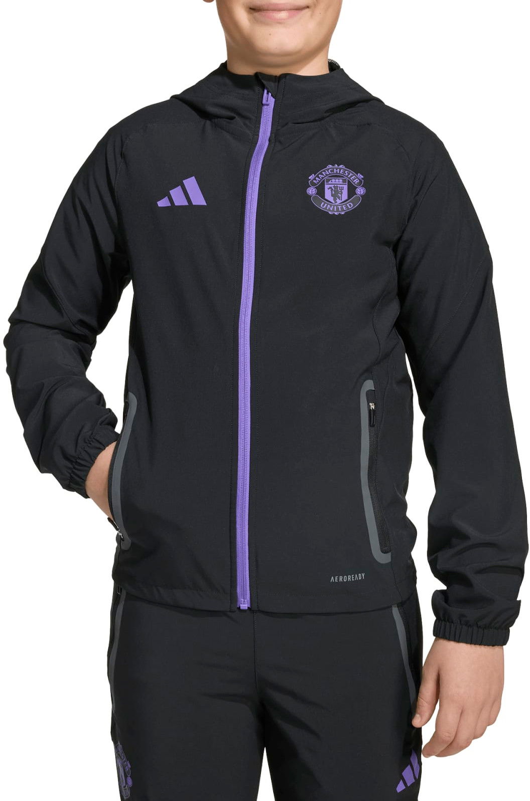 Панталони adidas Performance Manchester United Tiro 25 Competition Travel Pants Черно | JV5353, 1