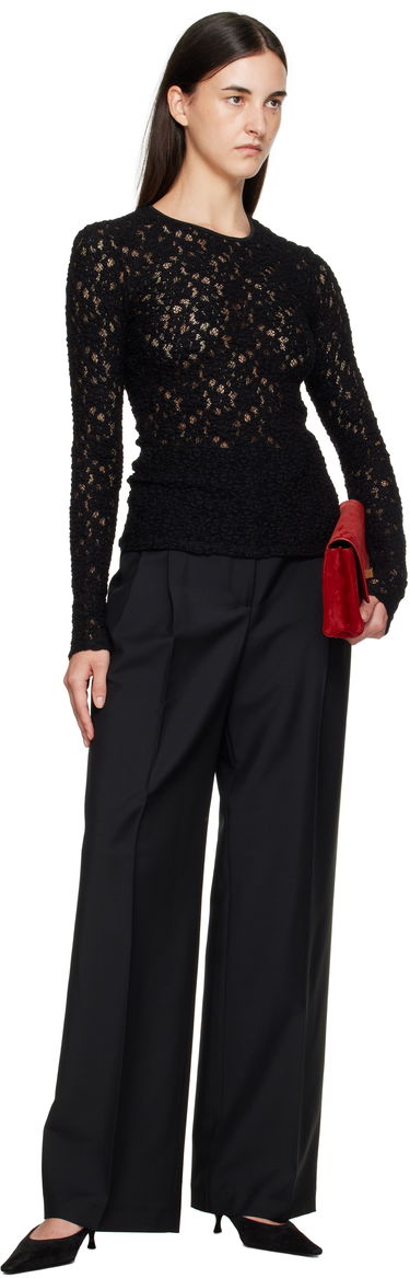 Тениска Max Mara Max Mara Gennaio Lace Top Черно | 2526946041600, 3