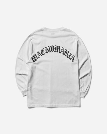 Тениска WACKO MARIA Logo Longsleeve T-Shirt Бяло | 24FW-WMT-LT04 WHITE, 2