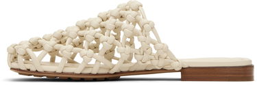 Кецове и обувки Bottega Veneta Bottega Veneta Supple Lambskin Flat Sandals Бяло | 827669 V3H60, 2