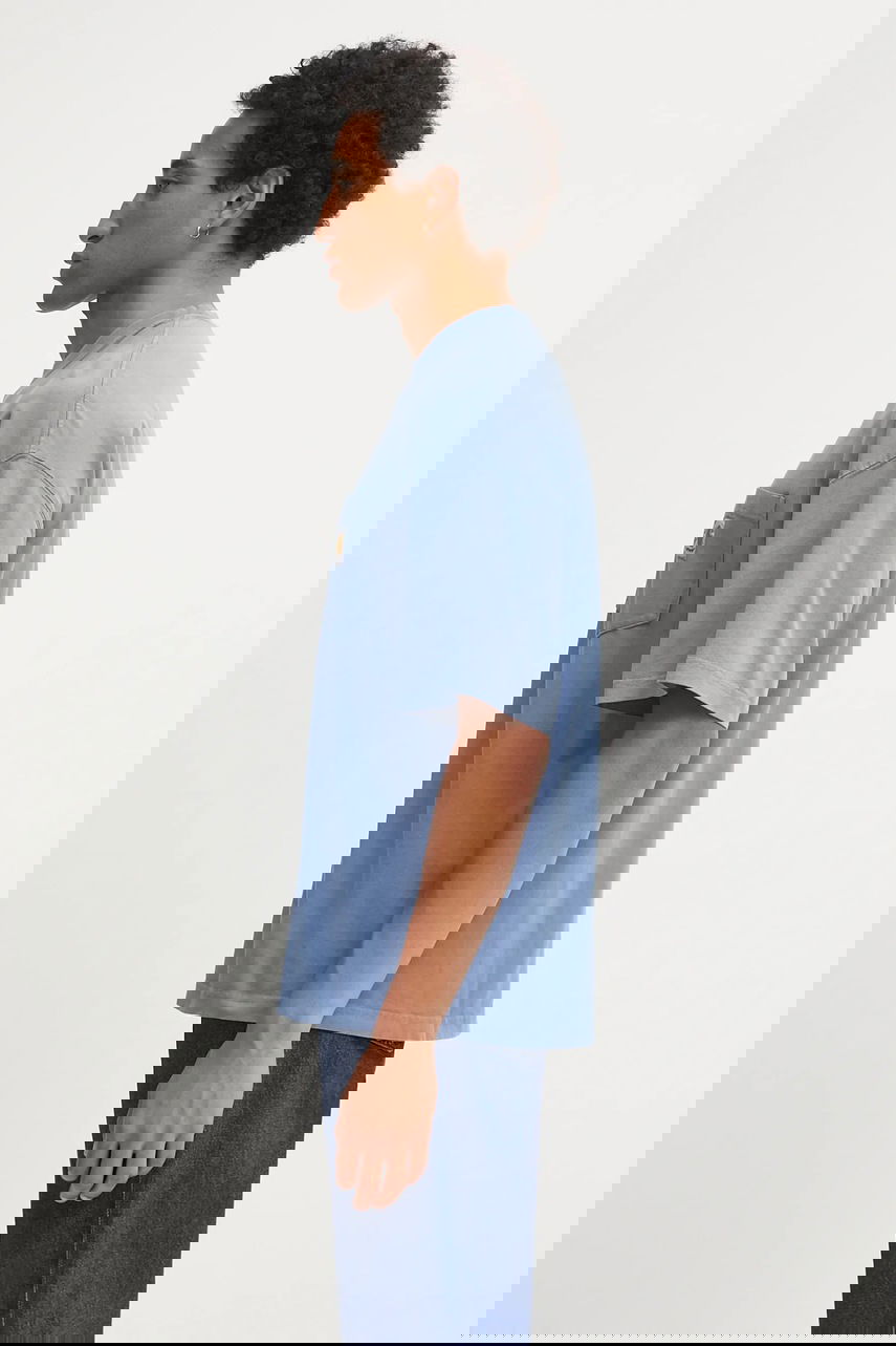 Тениска Carhartt WIP Short Sleeve Pocket T-Shirt Hudson Синьо | I035140.1YI5F, 1