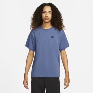 Тениска Nike Sportswear Lightweight Knit Short-Sleeve Top Синьо | DM6585-410, 0