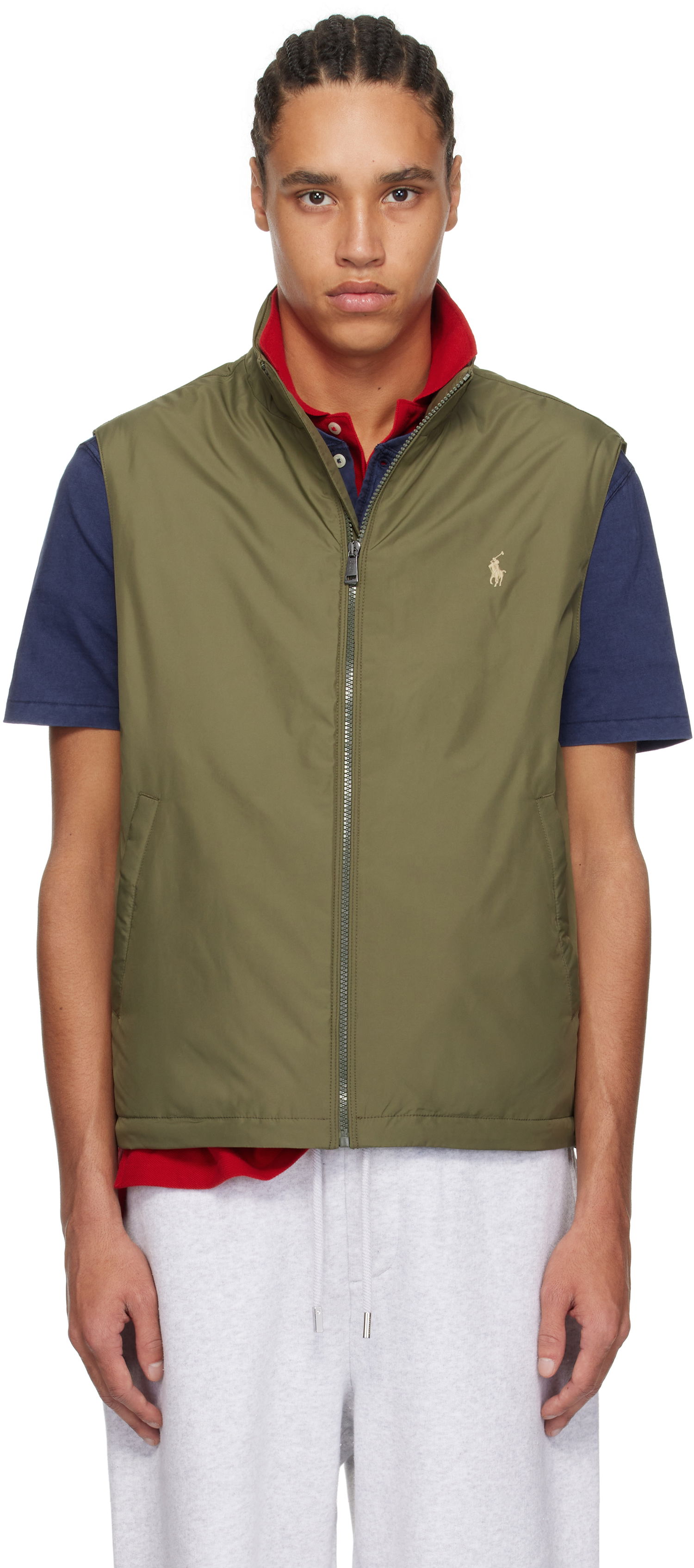 Жилетка Polo by Ralph Lauren Ralph Lauren Packable Taffeta Vest Зелено | 710961832002, 0