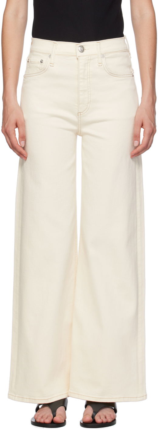 Дънки rag & bone Sofie Ankle Wide-Leg Jeans Бяло | WDD24P2993BREC, 0