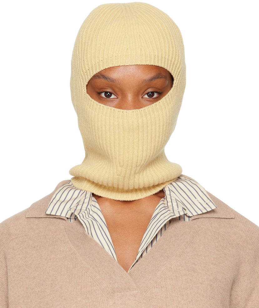 Шал Stella McCartney Ribbed Balaclava Жълто | 6K08883S2528