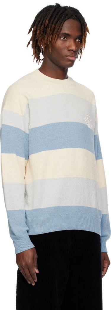 Пуловер KENZO Kenzo Paris Embroidered Striped Sweater Синьо | FF55PU7063CC, 1