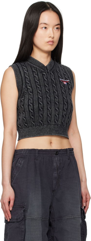 Пуловер Alexander Wang Alexander Wang.t Organic Cotton Cable Knit Vest Червено | 4KC2251045, 4