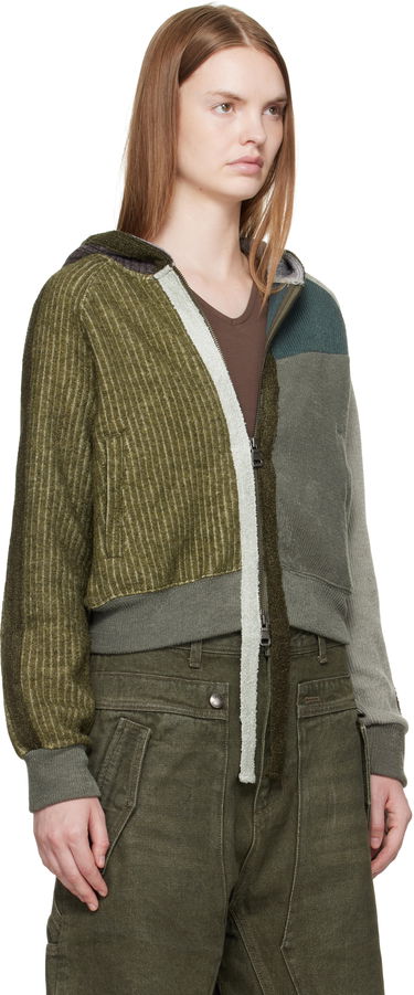 Суитчър Andersson Bell Andersson Bell Color Blocked Knit Zip-Up Hoodie Зелено | atb1364w, 1