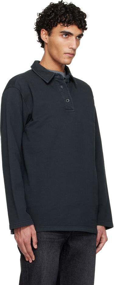 Поло тениска A.P.C. Long-Sleeve Polo Черно | COHMC-M37002, 4