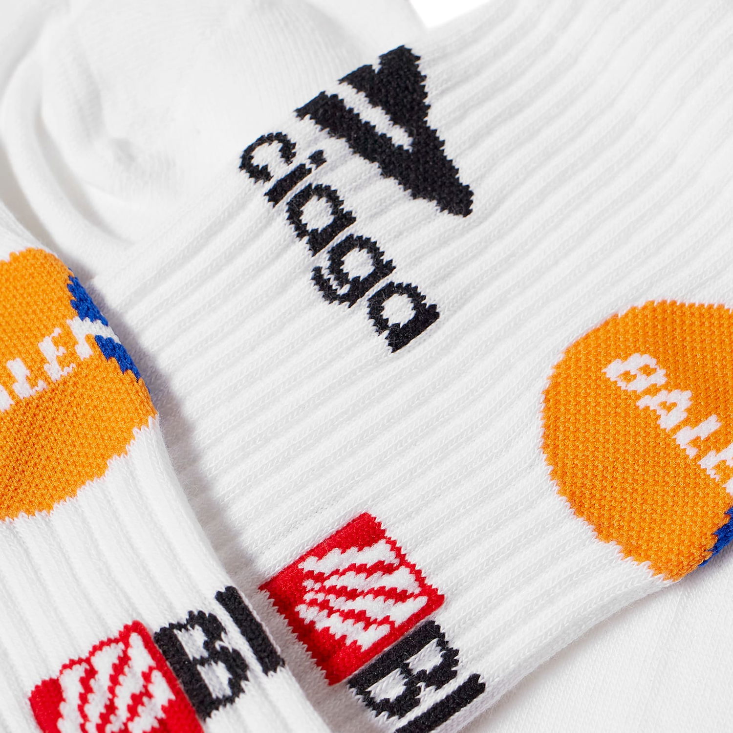 Чорапи Balenciaga League Socks Бяло | 767035-4D7B4-9000, 1