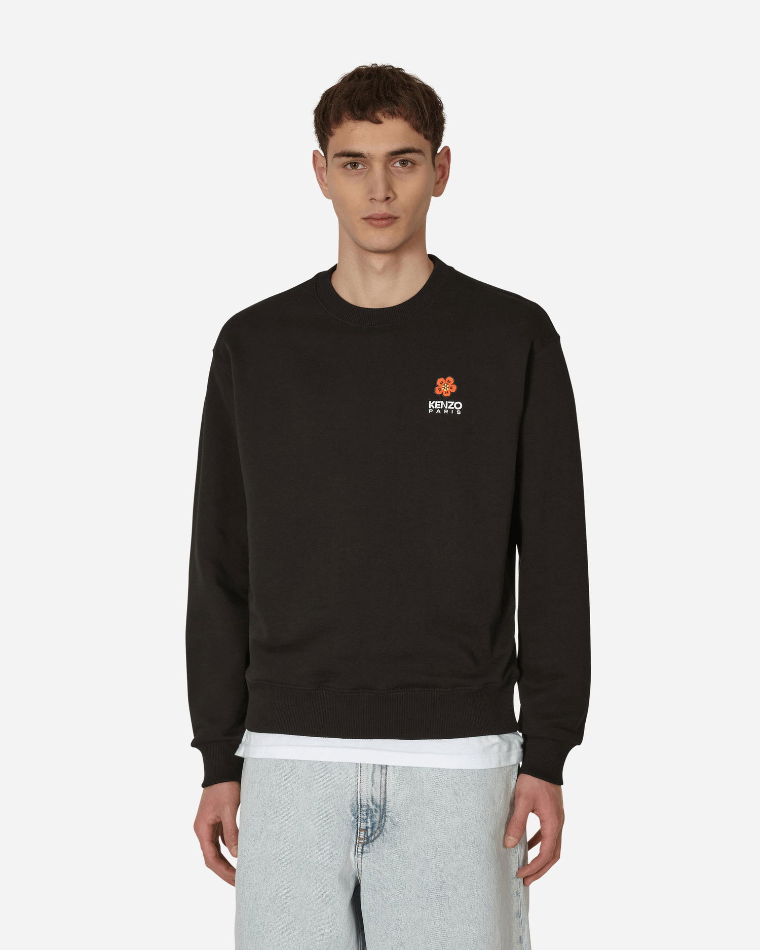 Суитчър KENZO 'Boke Flower' Crest Classic Crewneck Sweatshirt Черно | FD55SW4404MF 99, 0
