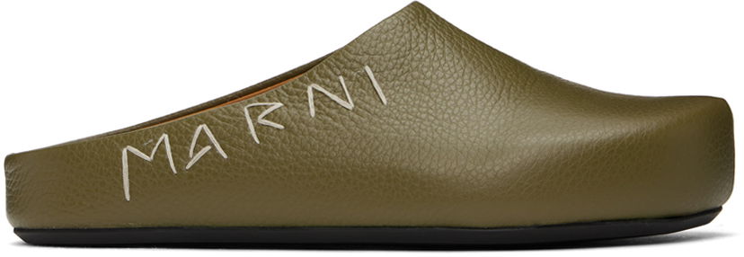 Облекло Marni Marni Fussbett Sabot Loafers Зелено | SBMR001400 P6533