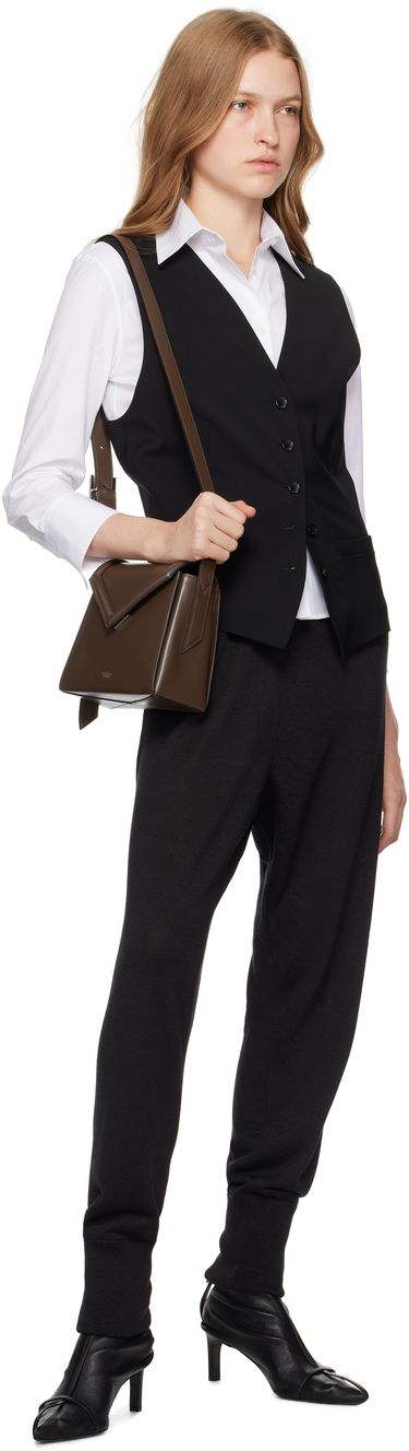 Чанта през рамо Max Mara MM Leather Shoulder Bag Кафяво | 2424516061600, 3