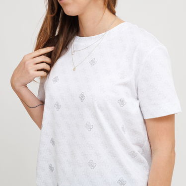 Тениска GUESS Guess Chrysanta T-Shirt Бяло | V5GI16I3Z14-P0JE, 2