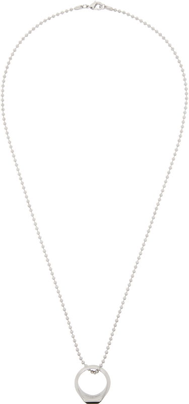 Колие DSQUARED2 Dsquared2 D2 Hedonism Punk Ring Necklace Металик | NEM0011-13420001-M885, 0