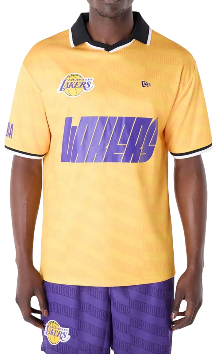 Фланелка New Era NBA Los Angeles Lakers Oversized T-Shirt Жълто | 60596415-60596415, 0
