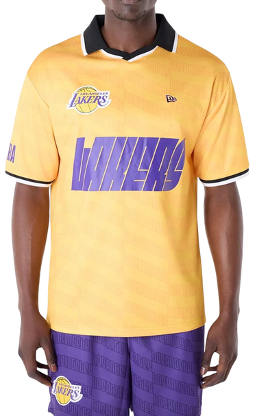 Фланелка New Era NBA Los Angeles Lakers Oversized T-Shirt Жълто | 60596415-60596415, 0