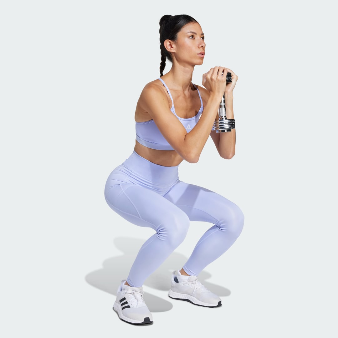 Сутиен adidas Performance Aeroreact Training Sports Bra Лилаво | JI5592, 1