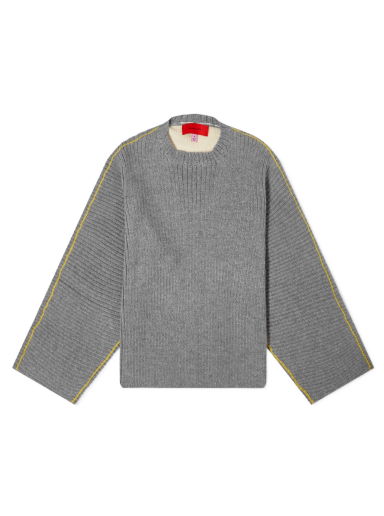 Пуловер Eckhaus Latta Ash Knitted Sweater Сиво | 4026-EL-AW22-C